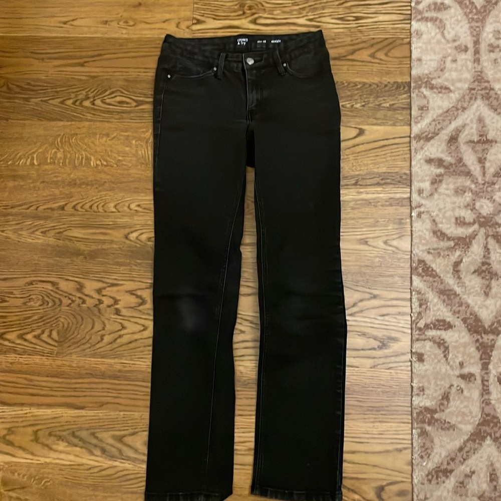 COPY - Crown and Ivy black straight leg jeans - 4